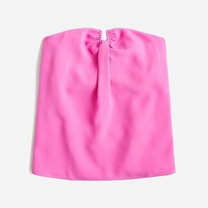 J.Crew Strapless drapey crepe bustier top